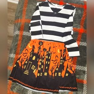 Girl's Haunted House Halloween Matching Set size 11/12